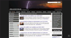 Desktop Screenshot of orkanwetter.de