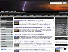 Tablet Screenshot of orkanwetter.de